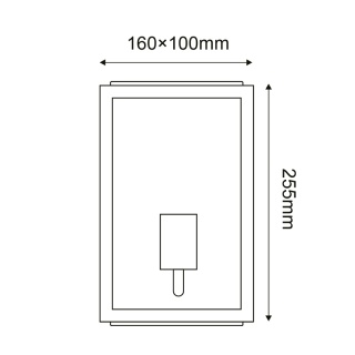 Aca Celia Επιτοίχιο Φωτιστικό Γκρι 25.5 (CELIAM1WG)