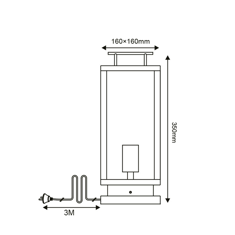 Aca Celia Φωτιστικό Δαπέδου Μαύρο (CELIA1FBK)