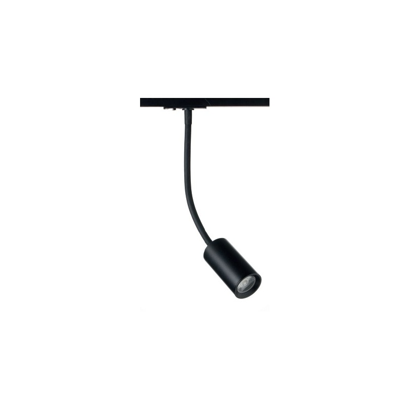 Aca Σποτ ράγας LED COB 2 καλωδίων 12W 4000K Μαύρο (OLIV1240B250)