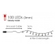 100 Led (3mm) Ψυχρά με Πράσινο Καλώδιο (100WE44TG)