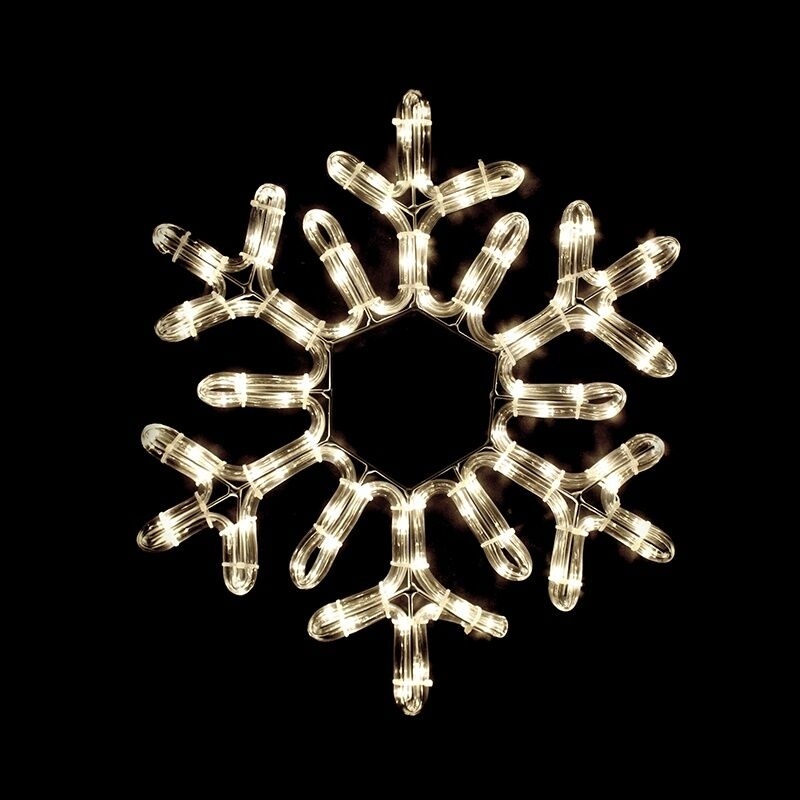 96 Leds (3mm) Snowflake Θερμό (XSNOWALEDWW38)