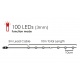 100 Led (3mm) Κόκκινα Λαμπάκια με Ασημί Καλώδιο Χαλκού & Πρόγραμμα (XSW100RAF44)