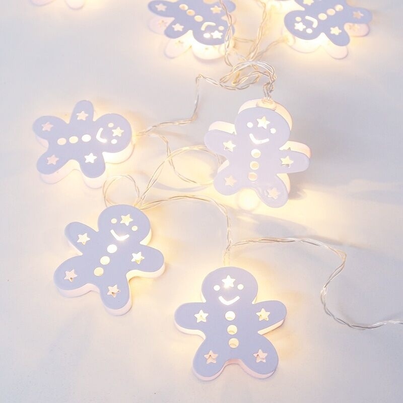 10 Led (5mm) Θερμά Λαμπάκια Metal Gingerbread (XC10WW2A)