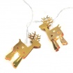 10 Led (5mm) Θερμά Λαμπάκια Metal Gold Reindeer (XE10WW2A)