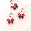 10 Led (5mm) Θερμά Λαμπάκια Metal Santa (XMSANTA102A)
