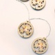 10 Led (5mm) Θερμά Λαμπάκια Wooden Round Stars (XWBSTARS102A)