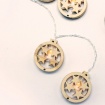 10 Led (5mm) Θερμά Λαμπάκια Wooden Round Stars (XWBSTARS102A)