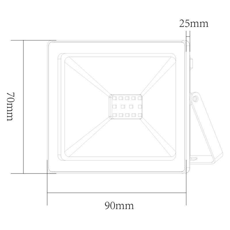LED SMD προβολέας Q 10W 110° Μπλε (Q10B)