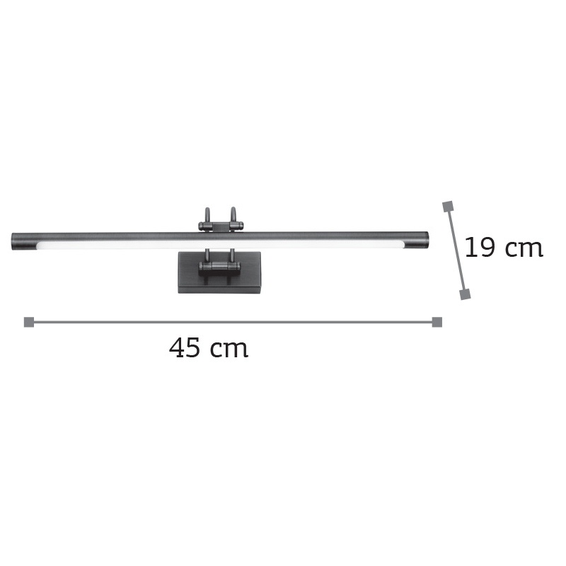 InLight Led Απλίκα Πίνακα 8W Λευκή (1044B)