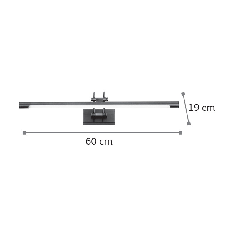 InLight Led Απλίκα Πίνακα 12W Νίκελ Ματ (1044A)