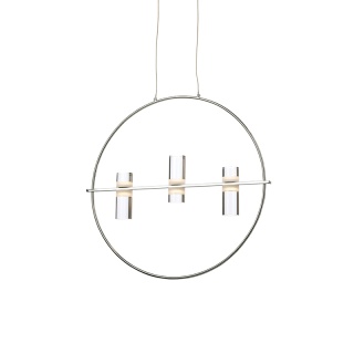 Aca Led Κρεμαστό Φωτιστικό 12W 3000K Χρώμιο (JNEP12LED53CH)