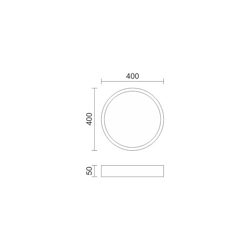 Spotlight Led Πλαφονιέρα 24W 3000K Ø40 (3204)