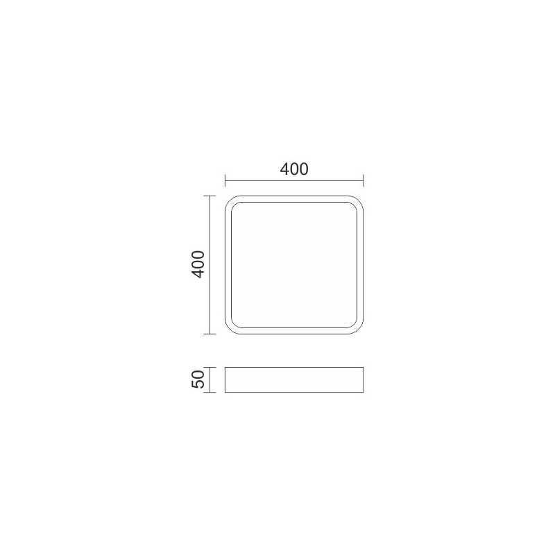 Spotlight Led Πλαφονιέρα 24W 3000K (3210)