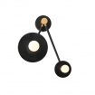 Aca Clock Επιτοίχιο Φωτιστικό Μαύρο (OD742W74BM)