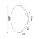 Aca Led Επιτοίχιο Φωτιστικό 15W 3000Κ Ø30 (ZM1715LEDWLL)