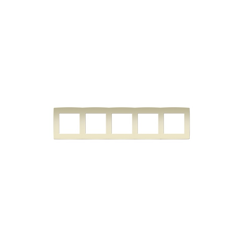 Acaelec Prime Πλαίσιο 5 Θέσεων Ιβουάρ (1000119402)