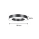 InLight Led Κρεμαστό Φωτιστικό 50W Μαύρο (6171-60-BL)
