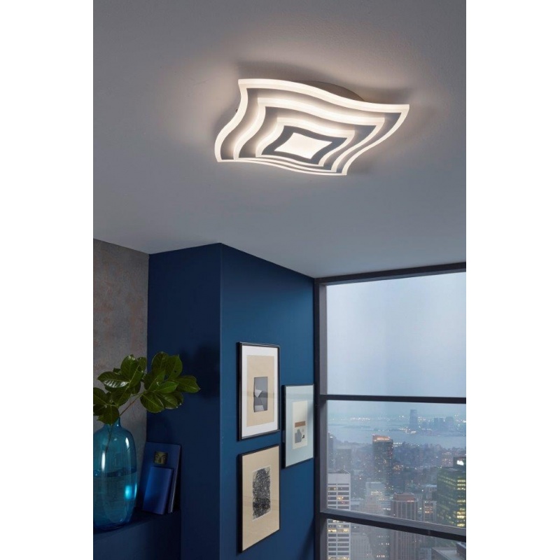 Fischer Honsel Led Πλαφονιέρα Gorden σε Λευκό 42x42 (20486)