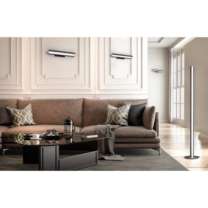Fischer Honsel Led Απλίκα Beat TW Μαύρο-Λευκό 46x8x12 (30286)