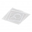 Fischer Honsel Led Πλαφονιέρα Φωτιστικό Οροφής Ratio Λευκό 50x50 (20136)