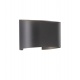 Fischer Honsel Led Απλίκα Φωτιστικό Τοίχου Wall Μαύρο Ματ IP44 18x9,5 (30262)
