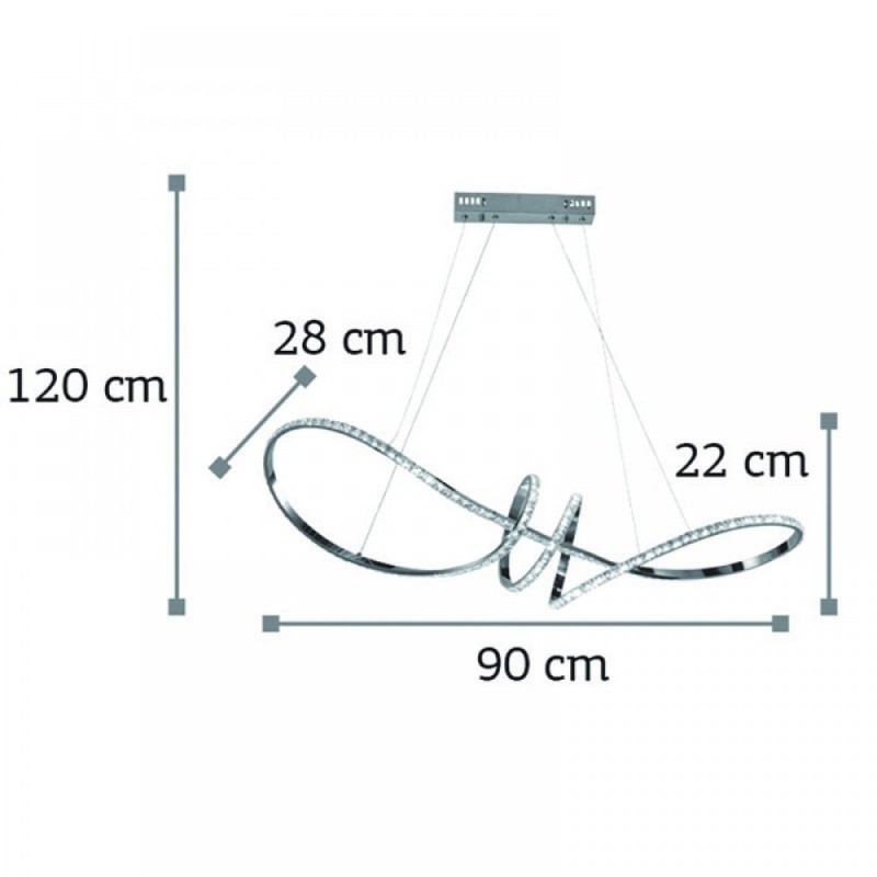 InLight Led Κρεμαστό Φωτιστικό 75W (6182)