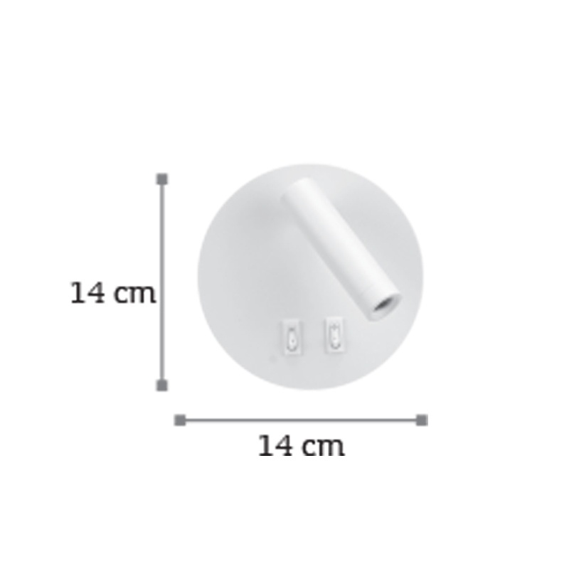 InLight Led Επιτοίχιο Φωτιστικό Λευκό (43418)