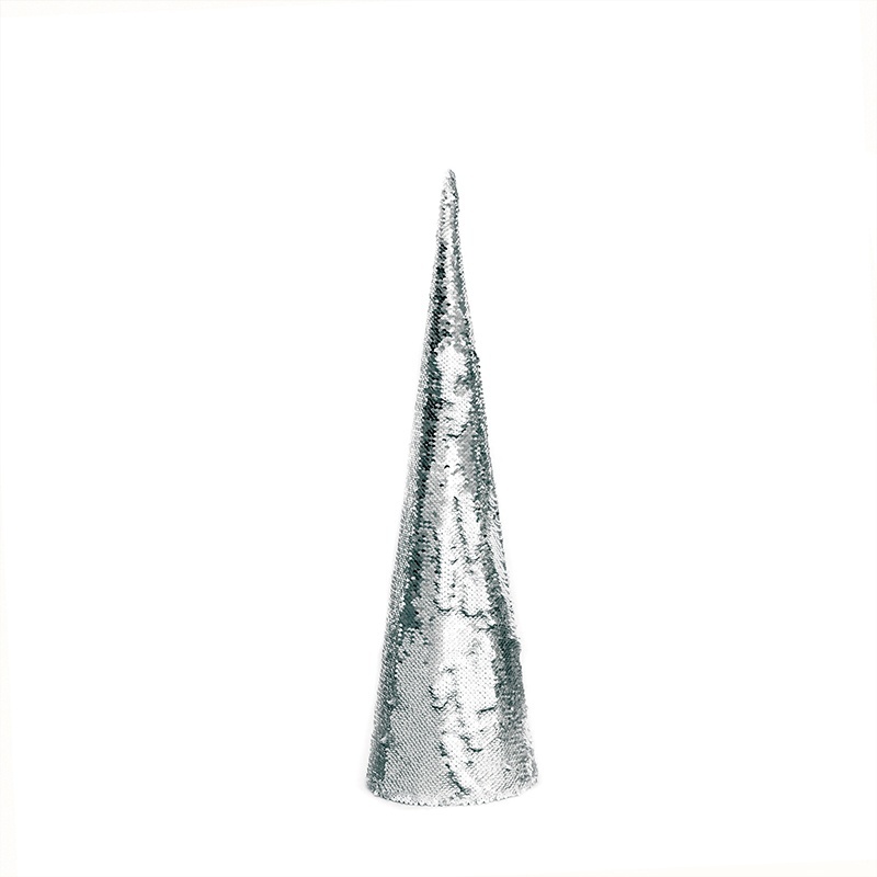 SILVER & WHITE SEQUIN Δέντρο 35 Led Θερμά 90cm (X1135117)