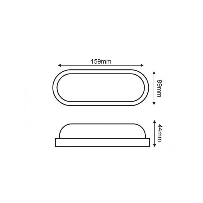 Aca LED SMD επίτοιχη απλίκα Μαύρη 10W 3000Κ (DORA1030B)