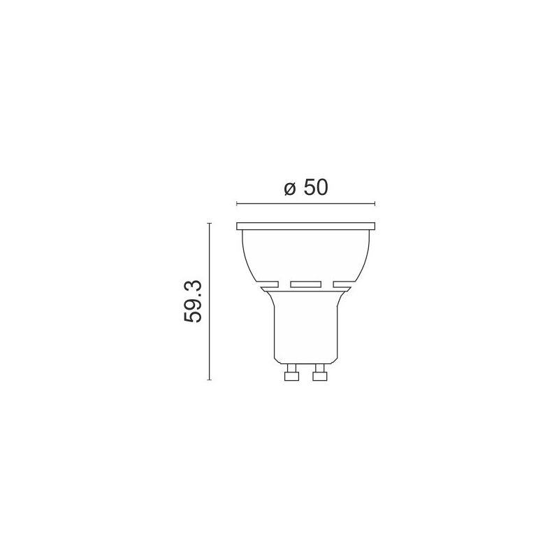 Λάμπα SMD Led 9W GU10 6000K 110° (4102)
