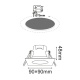LED SMD ΛΕΥΚΟ χωνευτό φωτιστικό οροφής 5W 120° 4000K (VERA540SWN)