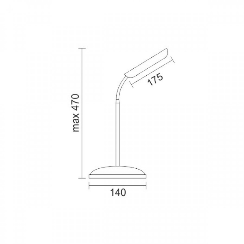 Spotlight Led Φωτιστικό Γραφείου 5W 4000K Λευκό (6310)