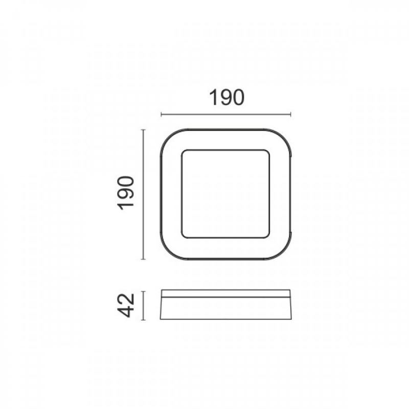 Spotlight Led Επιτοίχιο Φωτιστικό 15W Λευκό (7765)