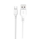 XO Καλώδιο Φόρτισης Micro USB 2m Λευκό (16.005.0070)