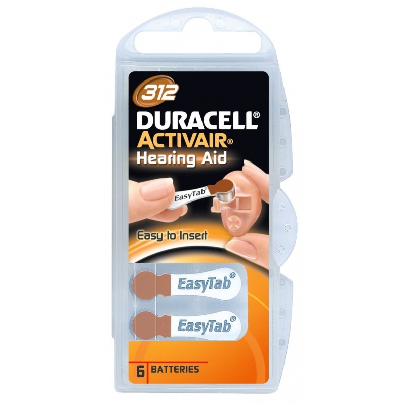 Μπαταρίες Βαρηκοΐας DURACELL ACTIVAIR DA312 BL6 (01.008.0015)