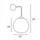 Arkolight Απλίκα μπάλα σχοινί natural Φ20 Ε27 (190-9/Α1)
