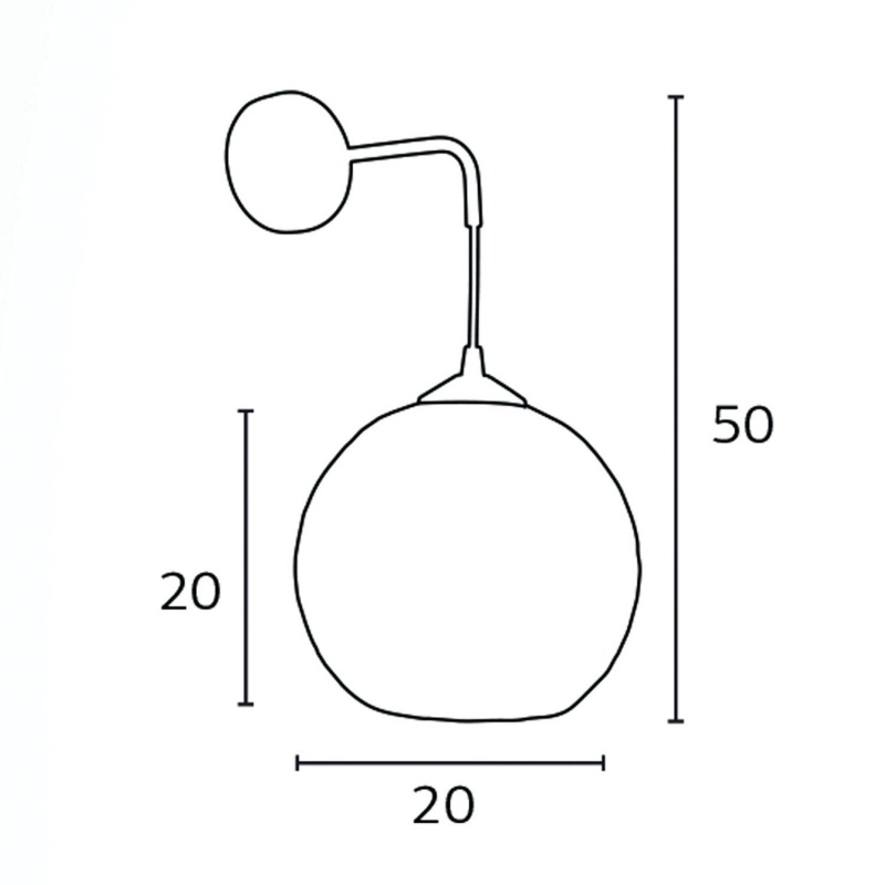 Arkolight Απλίκα μπάλα σχοινί natural Φ20 Ε27 (190-9/Α1)