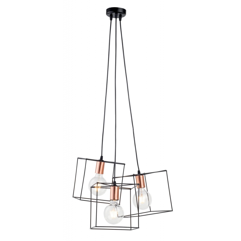 Arkolight Φωτιστικό Πολύφωτο 3Φ Μέταλλο μαύρο Ε27 (3160-3/20)