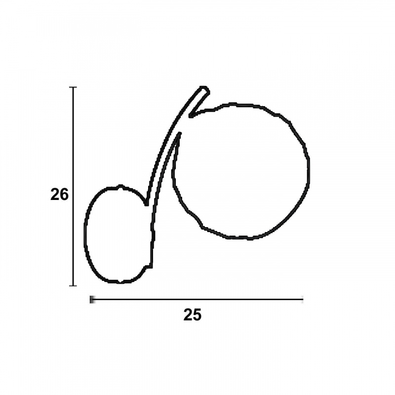 Arkolight Απλίκα Μέταλλο χρώμιο Ε27 με γυαλί (1204-1/Α1)