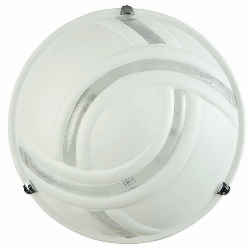 Arkolight Φωτιστικό Πλαφονιέρα Γυαλί λευκό Ε27 Φ30 (2116-1/1)