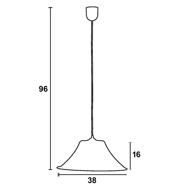 Arkolight Φωτιστικό μονόφωτο Plexiglass λευκό σατινέ  Φ38 (105-6/38)