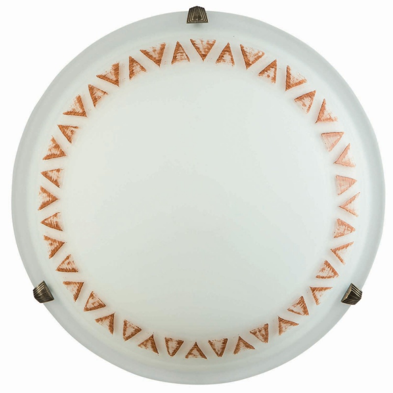 Arkolight Φωτιστικό Πλαφονιέρα Γυαλί καφέ Ε27 Φ30 (2127-2/1)