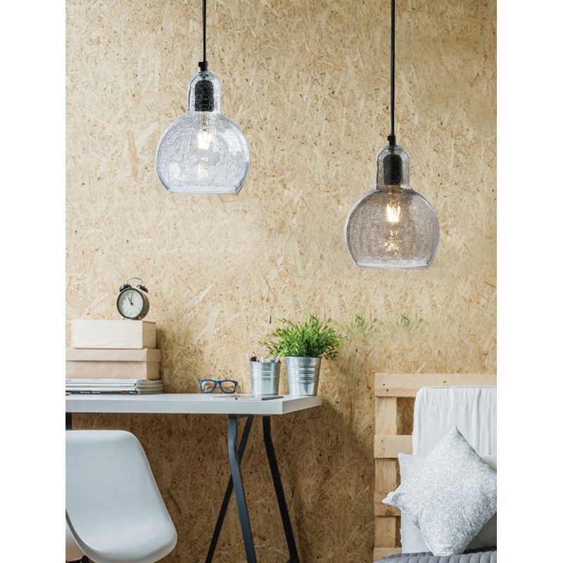 Arkolight Φωτιστικό μονόφωτο γυαλί φιμέ E27 Φ20 (Κ251-4/20)