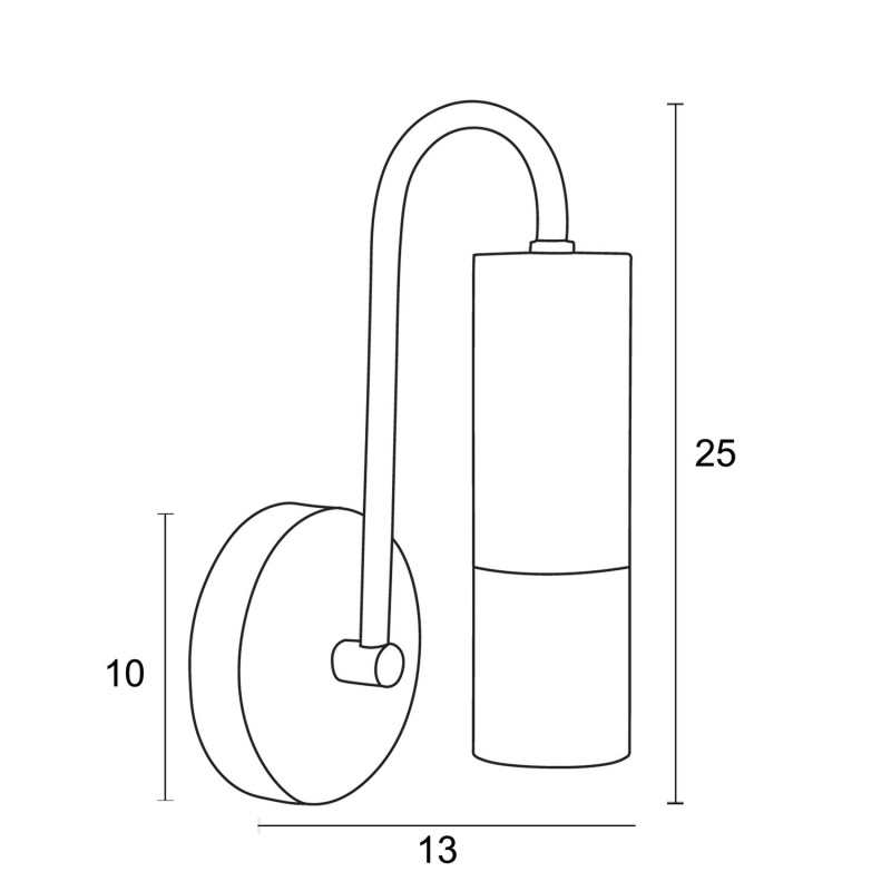 Arkolight Απλίκα 1φ αλουμίνιο-plexi Φ5 G9 (180-3/Α1)