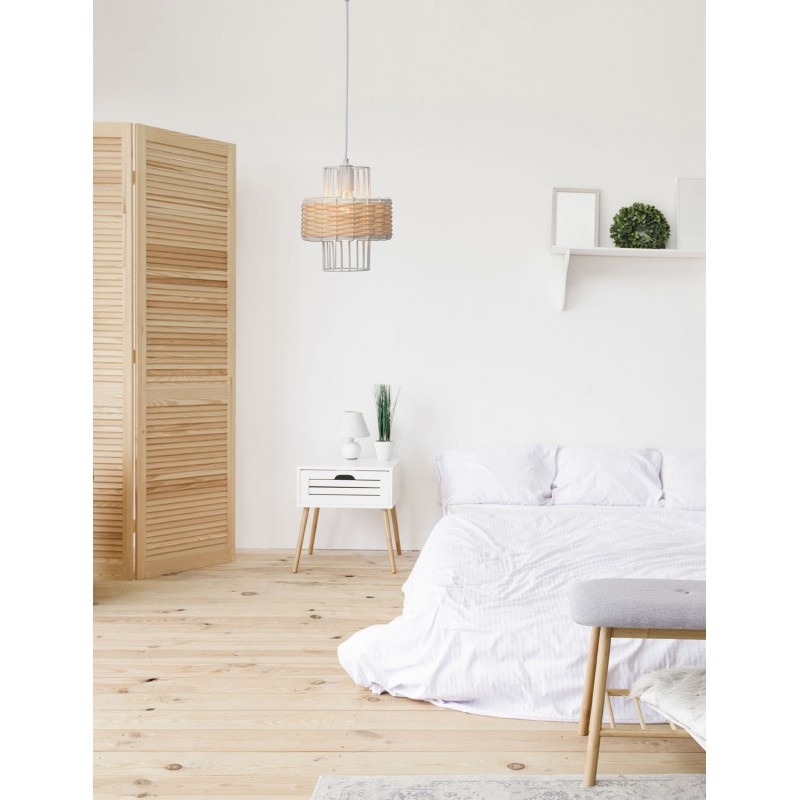 Arkolight Φωτιστικό μονόφωτο μέταλλο-ρατάν Ε27 Φ27 (429-1/27)