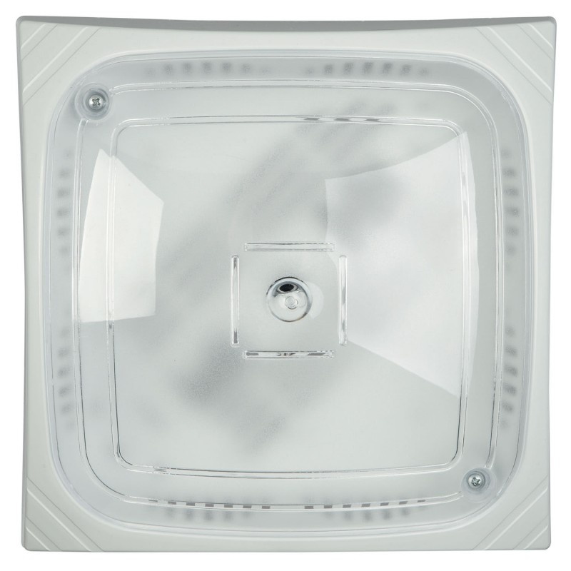 Arkolight Πλαφονιέρα polycarbonate τετράγωνη λευκή Ε27 Φ24 (118.013)