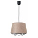 Arkolight Φωτιστικό μονόφωτο αμπαζούρ μόκα Ε27 Φ30 (Ρ421-3/30) [ΥΚ]