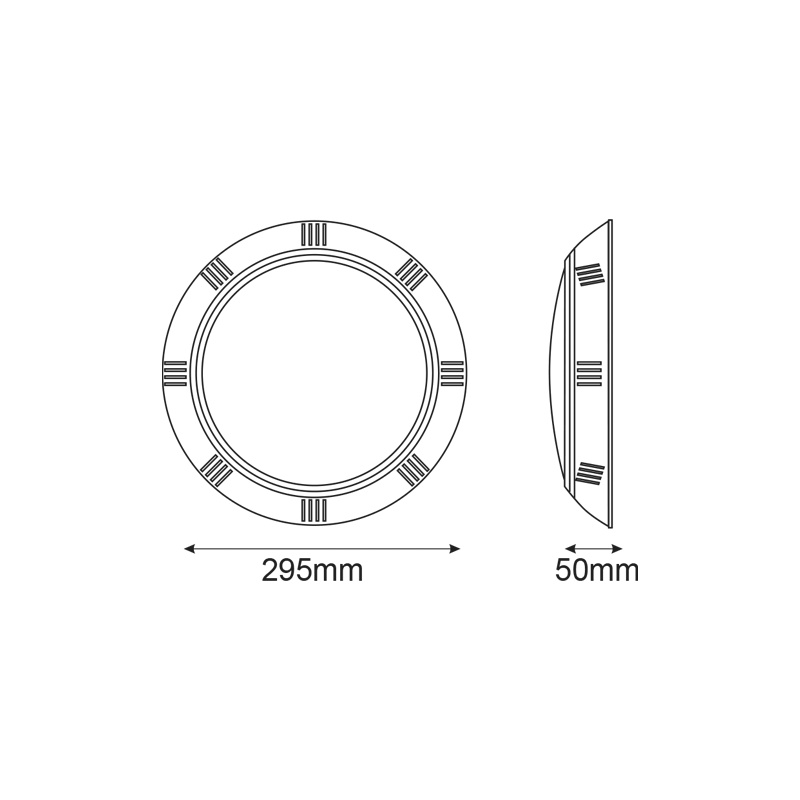Φωτιστικό Πισίνας Led 25W 12V 90° 3000K (ALBA25WW)