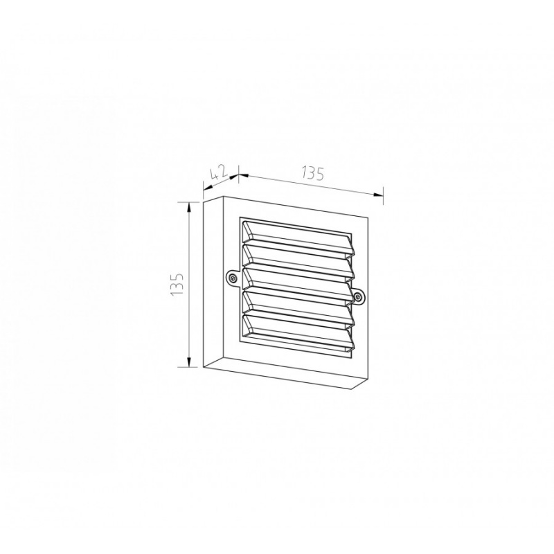 Spotlight Επιτοίχιο Led Φωτιστικό 6W 3000K Λευκό (7811)