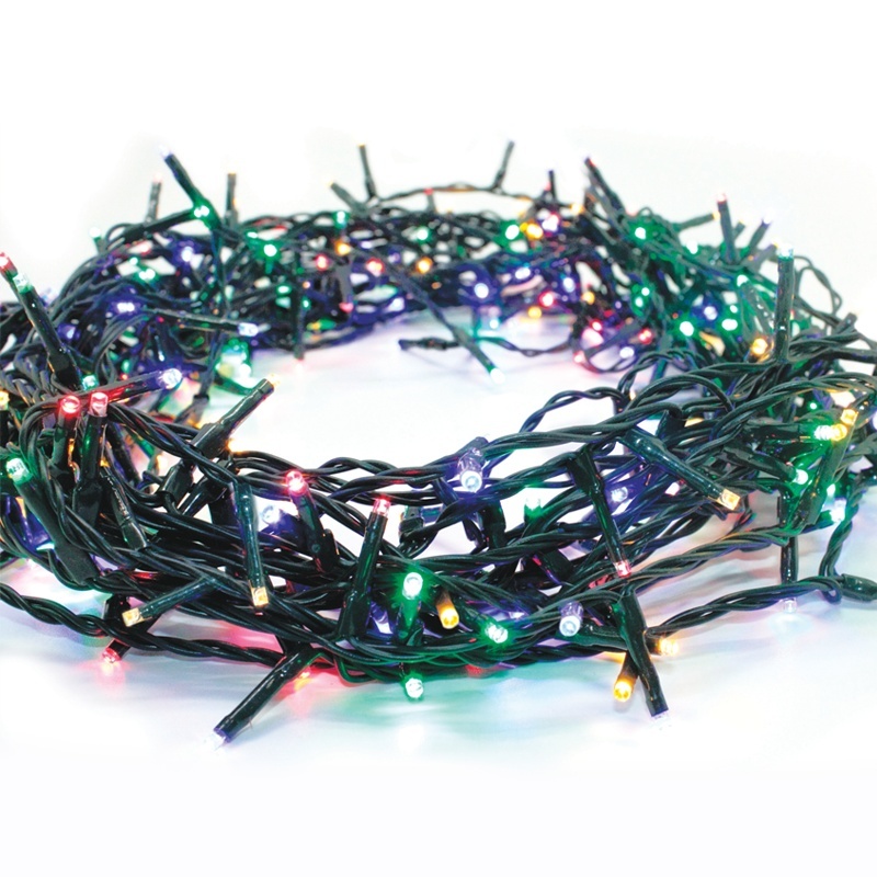 180 Led (3mm) RGB + Κίτρινο 9m με Πράσινο Καλώδιο & Πρόγραμμα (X08180312)